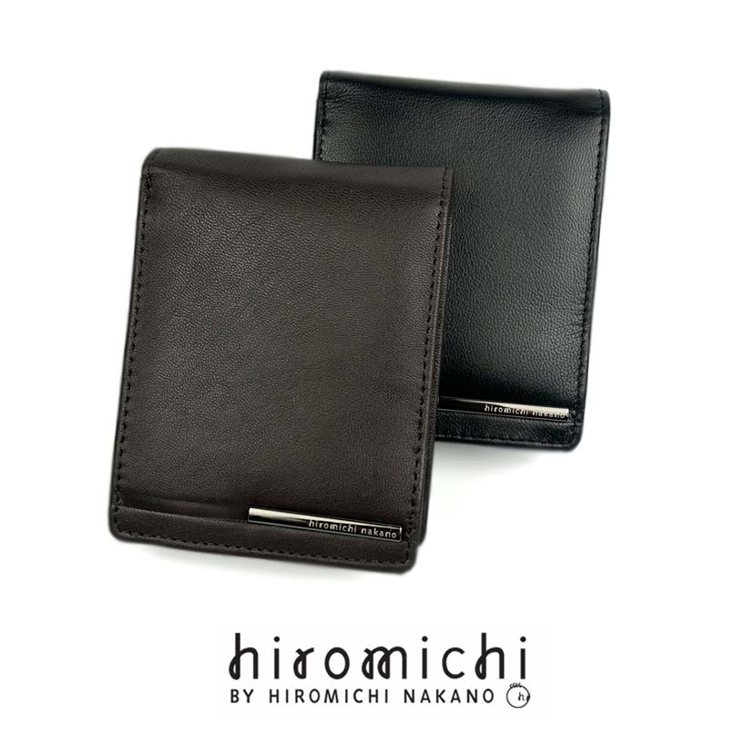 [2 colors] hiromichi nakano Hiromichi Nakano Soft Real Leather Bifold Wallet Short Wallet