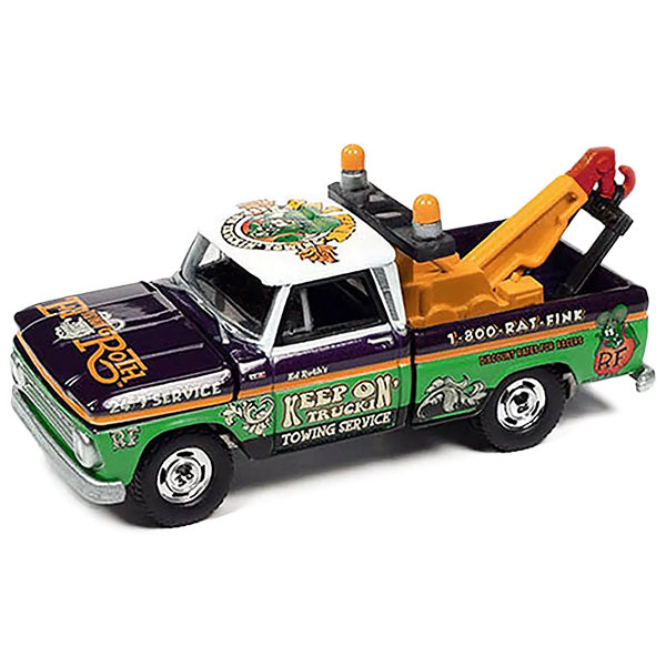 1:64 Rat Fink 1966 Chevy Wrecker Towing Service 【ラットフィンク】ミニカー
