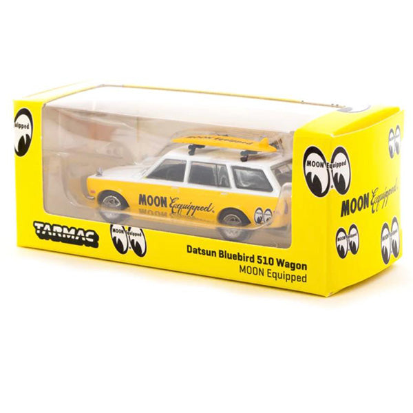 Tarmac Works 1:64 MOON EQUIPPED Datsun Bluebird 510 Wagon with Surfboard【ムーンアイズ】ミニカー