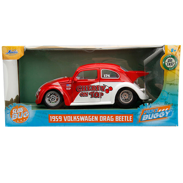 JADA TOYS 1:24 PUNCH BUGGY  1959 VW Drag Beetle ミニカー