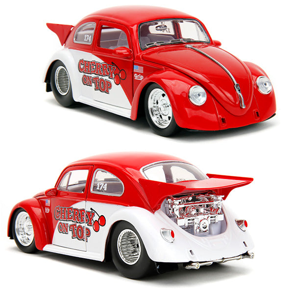 JADA TOYS 1:24 PUNCH BUGGY  1959 VW Drag Beetle ミニカー