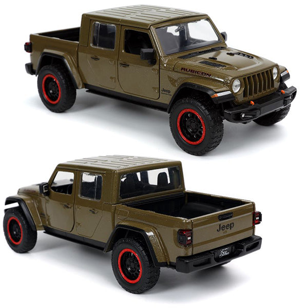 JADATOYS 1:24 JUST TRUCKS w/RACK &amp; WHEELS  2020 Jeep Gladiator ミニカー