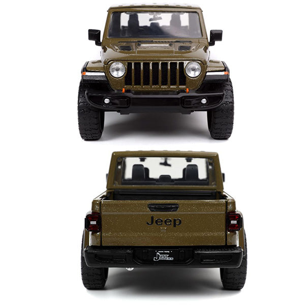 JADATOYS 1:24 JUST TRUCKS w/RACK &amp; WHEELS  2020 Jeep Gladiator ミニカー