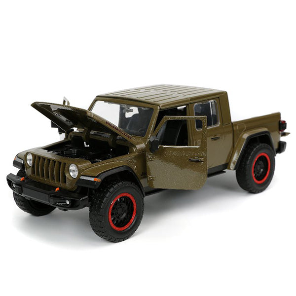 JADATOYS 1:24 JUST TRUCKS w/RACK &amp; WHEELS  2020 Jeep Gladiator ミニカー