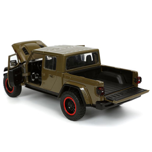 JADATOYS 1:24 JUST TRUCKS w/RACK &amp; WHEELS  2020 Jeep Gladiator ミニカー