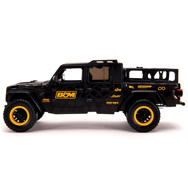 JADATOYS 1:24 JUST TRUCKS w/RACK &amp; WHEELS  2020 Jeep Gladiator ミニカー