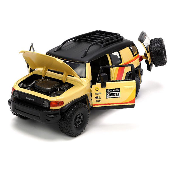 JADATOYS 1:24 JUST TRUCKS w/RACK &amp; WHEELS  Toyota FJ Cruiser ミニカー