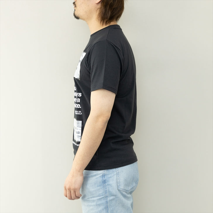 Tシャツ メンズ 半袖 3D加工 レンチキュラープリント 半袖Tシャツ プリントTシャツ カットソー トップス