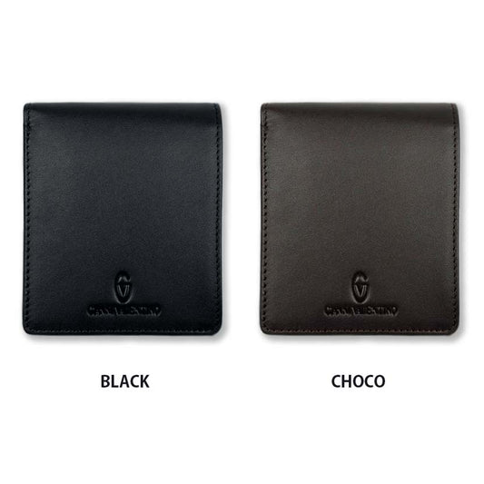 [2 colors] GIANNI VALENTINO Real Leather Bifold Wallet Short Wallet