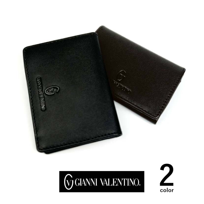 【全2色】 GIANNI VALENTINO ジャンニ・バレンチノ リアルレザー 定期入れ パスケース