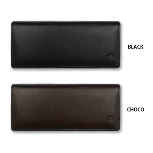 [2 colors] HEAD Real Leather Slim Bicolor Bifold Long Wallet Long Wallet Billfold