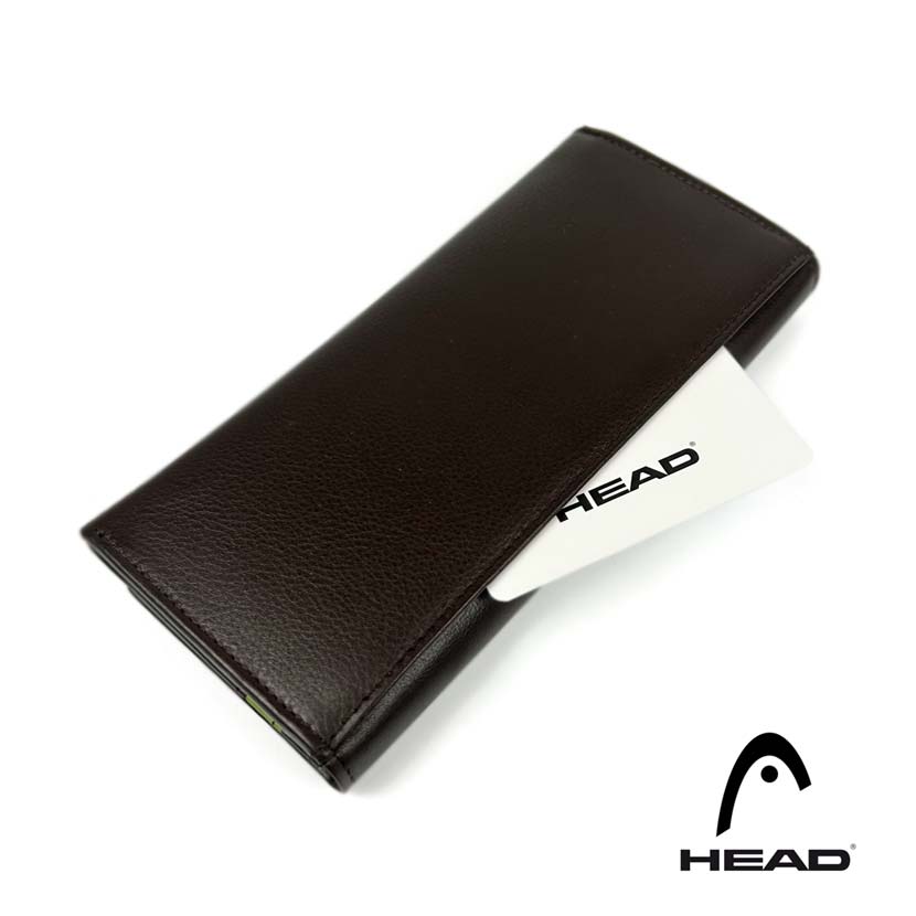 【全2色】 HEAD ヘッド リアルレザー スリム バイカラー 2つ折り 長財布 ロングウォレット 札入れ