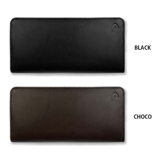 [2 colors in total] HEAD Real Leather Bicolor Round Zipper Long Wallet Long Wallet