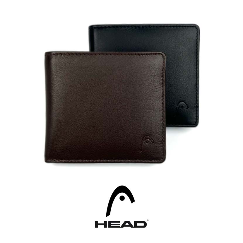 [2 colors] HEAD Real Leather Bicolor Bifold Wallet Short Wallet