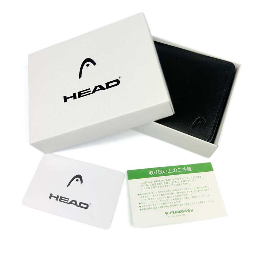 【全2色】 HEAD ヘッド リアルレザー バイカラー 2つ折り 財布 ショートウォレット L字ファスナー小銭入れ