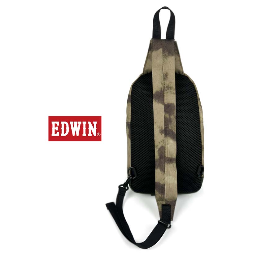 Available in 2 colors EDWIN water repellent PU nylon one shoulder bag body bag