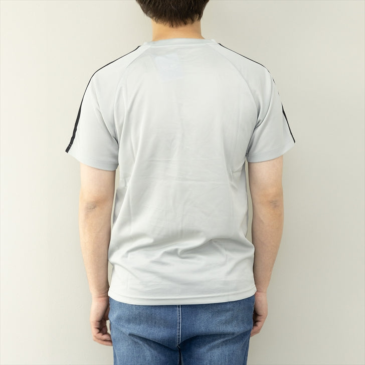 Tシャツ メンズ 半袖 ドライ メッシュ 吸汗速乾 サイドライン柄 吸汗速乾Tシャツ スポーツウェア