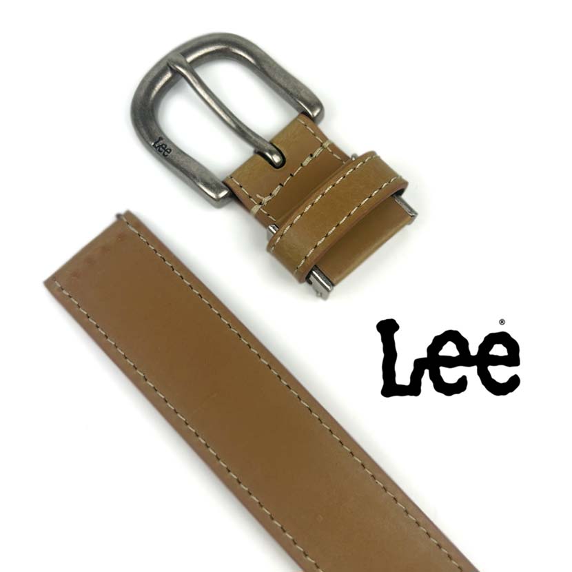 All 3 colors Lee Real Leather Stitch Design Belt Italian Leather Recycled Leather