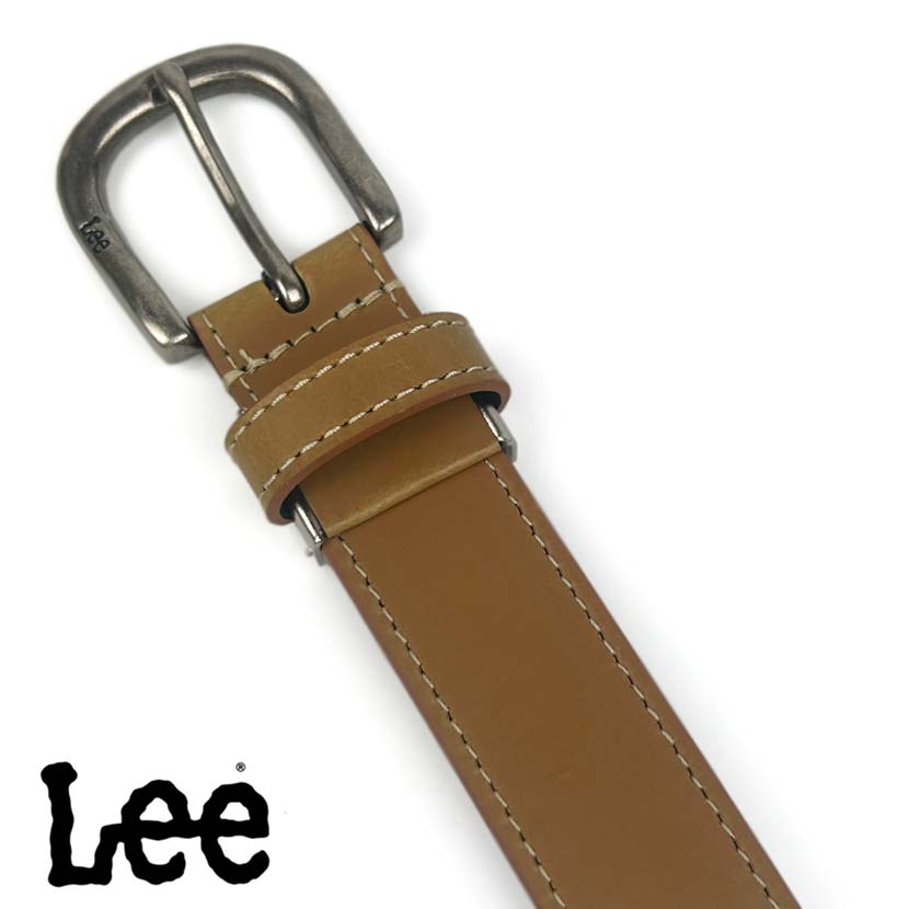 All 3 colors Lee Real Leather Stitch Design Belt Italian Leather Recycled Leather