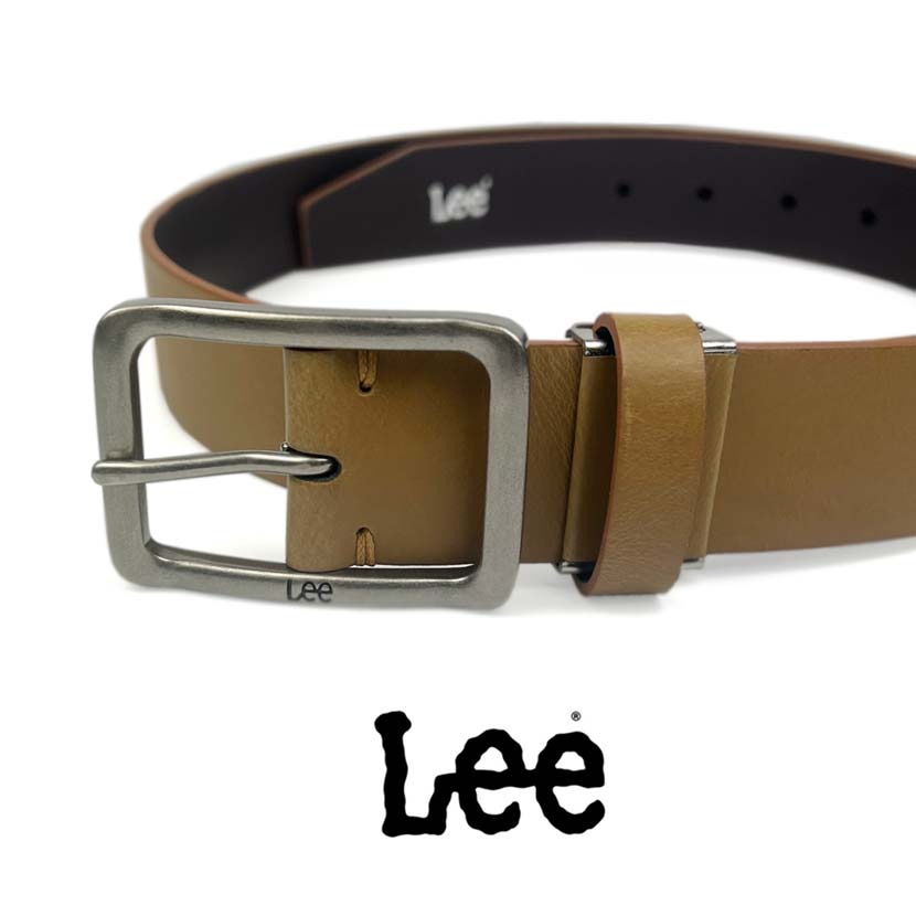 All 3 colors Lee Real Leather Garrison Buckle Design Belt Italian Leather Recycled Leather