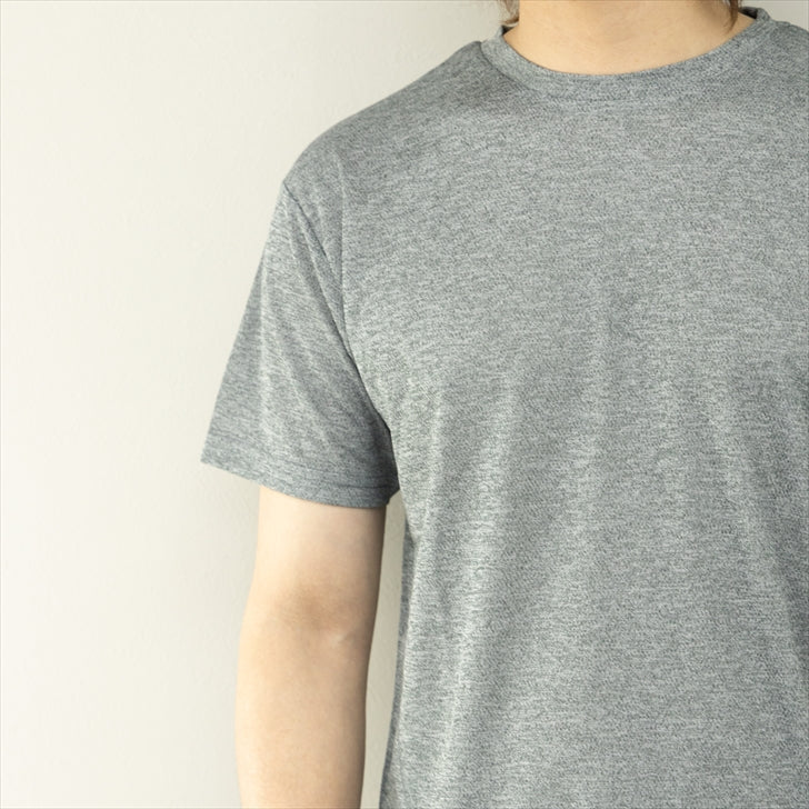 Tシャツ メンズ 半袖 ドライ メッシュ 吸汗速乾 カチオン杢 無地 吸汗速乾Tシャツ スポーツウェア