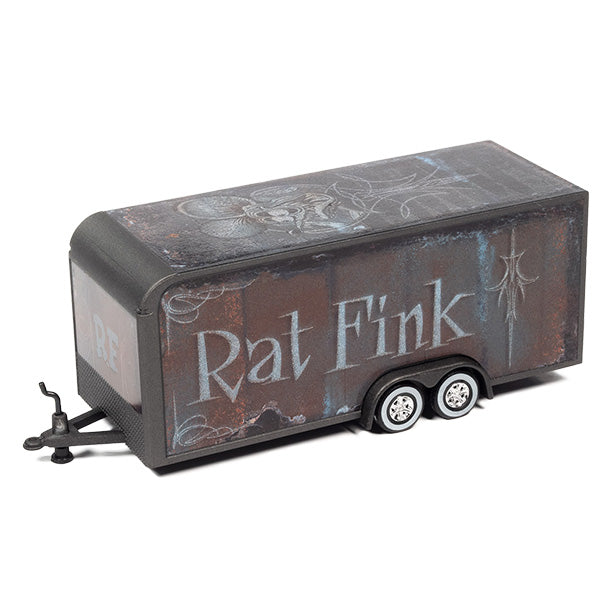 Auto World 1:64 Rat Fink Enclosed Trailer GUN METAL FLATZ 【ラットフィンク】ミニカー