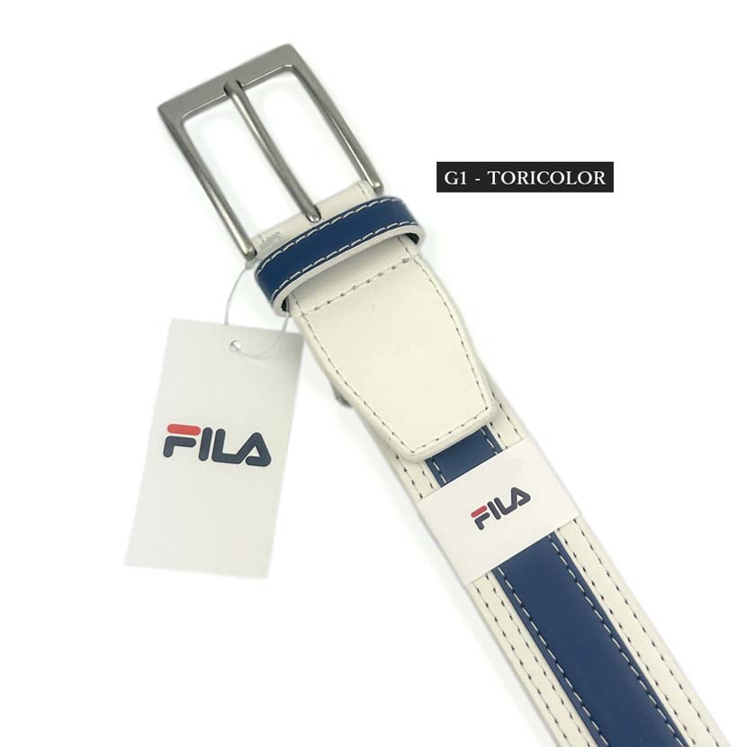 【3タイプ】FILA GOLF フィラ ゴルフ トリコロール レザー ゴルフベルト