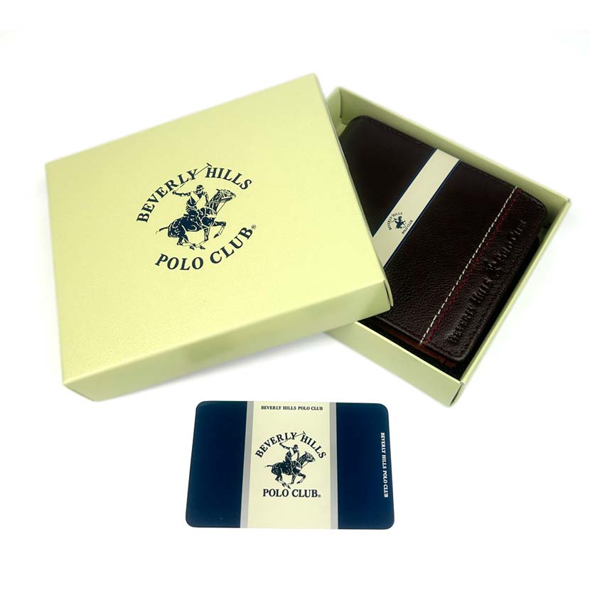 全3色　BEVERLY HILLS POLO CLUB ビバリーヒルズポロクラブ リアルレザー 2つ折り財布