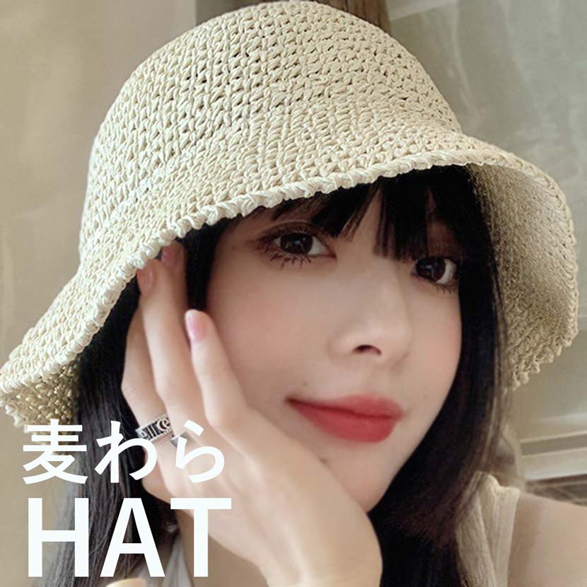 All 3 colors Foldable Straw Hat Adjustable Size Women's Hat HAT Resort Hat Hat