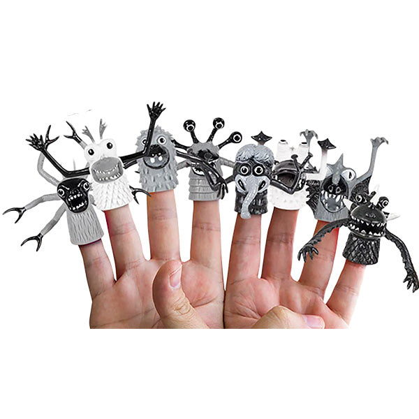 Finger Puppet Monster BLACK &amp; WHITE [Assorted]