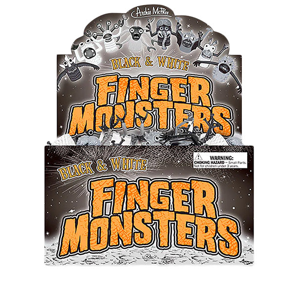 Finger Puppet Monster BLACK &amp; WHITE [Assorted]