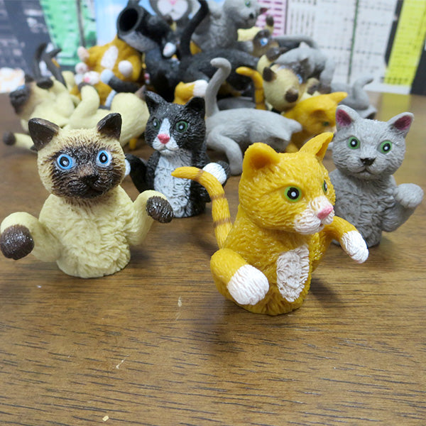 Finger puppet cat [assorted]