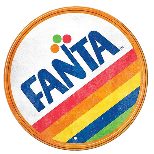 ラウンド メタルサイン FANTA【ファンタ ブリキ看板】