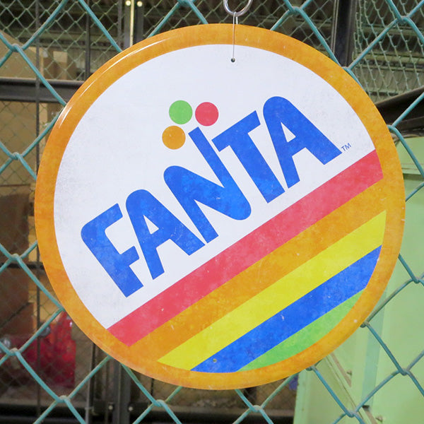 ラウンド メタルサイン FANTA【ファンタ ブリキ看板】