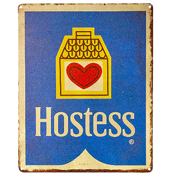 メタルサイン Hostess Logo【ホステス ブリキ看板】