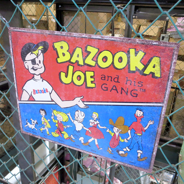 メタルサイン BAZOOKA GANG【バズーカ ブリキ看板】