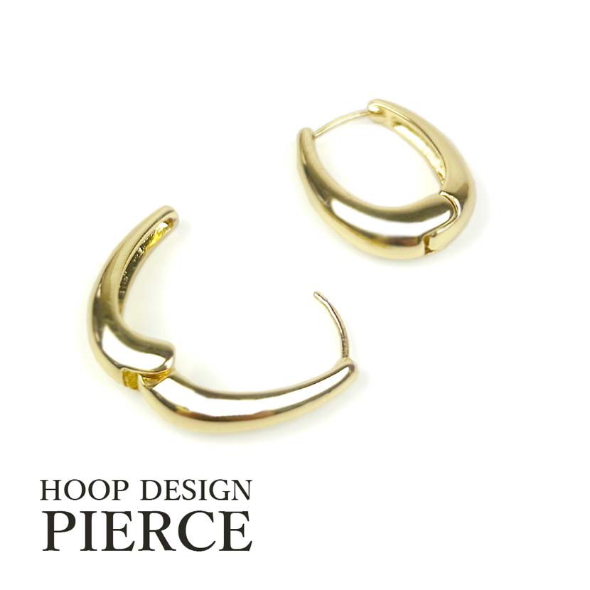 Hoop Design Earrings Binaural Set Gold Color Teardrop Ladies Accessories Simple