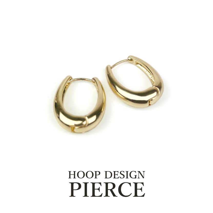 Hoop Design Earrings Binaural Set Gold Color Teardrop Ladies Accessories Simple