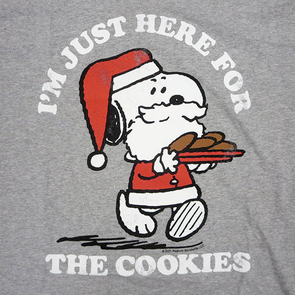 T-shirt PEANUTS SNOOPY I'm JUST HERE FOR COOKIES [Snoopy]