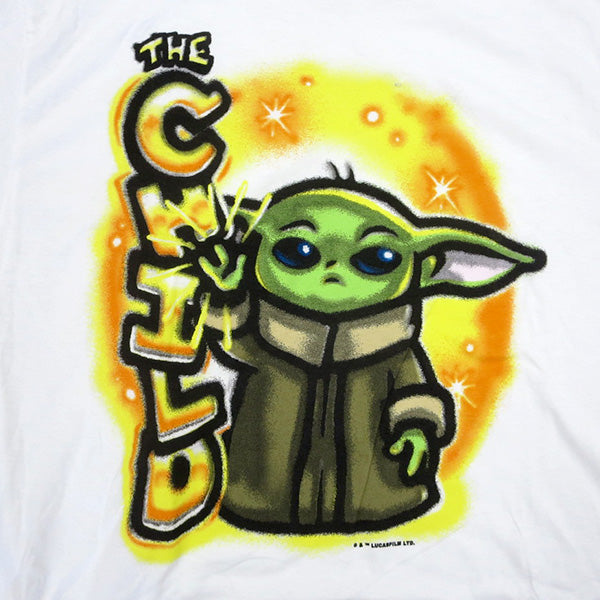 T-shirt STAR WARS MANDALORIAN GROGU THE CHILD AIRBRUSH [Star Wars]