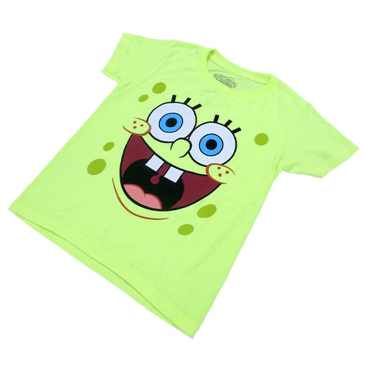 キッズ Tシャツ  Spongebob Smile Neon 【スポンジボブ】