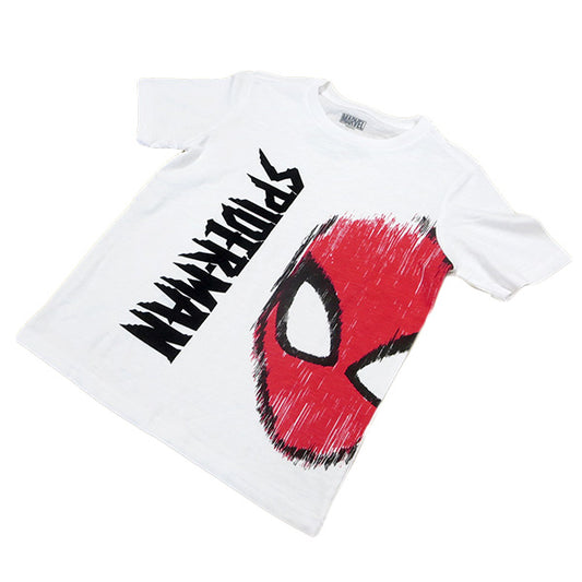 キッズ Tシャツ  Marvel Spider Man Face【スパイダーマン】