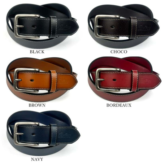 All 5 colors Indian Real Leather Stitch Design Belt Recycled Leather Width 3.5cm