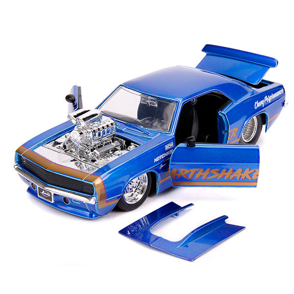 JADATOYS 1:24 BTM  1969 Chevrolet Camaro with Blow Engine Earthshaker ミニカー