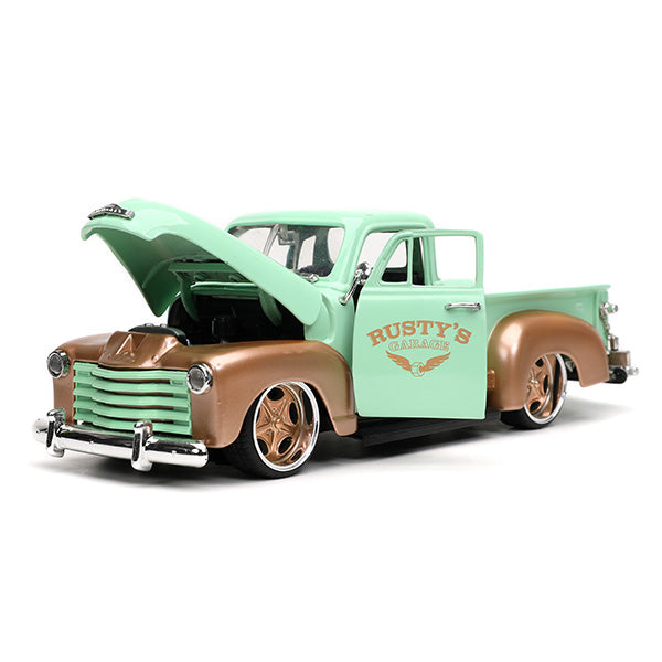 JADATOYS 1:24 JUST TRUCKS w/RACK &amp; WHEELS  1953 Chevrolet Pickup ミニカー