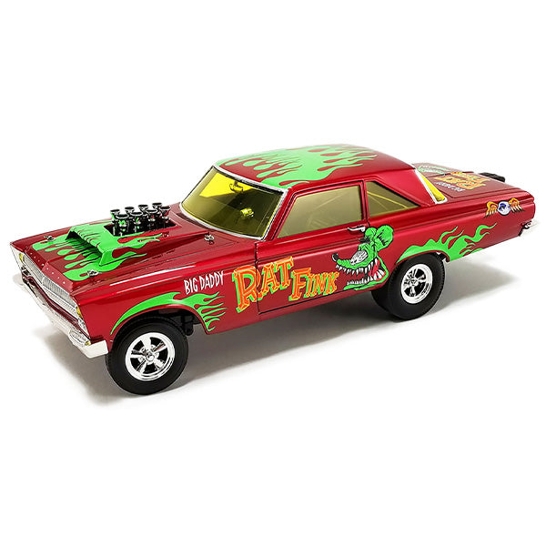 ACME 1:18 RAT FINK 1965 PLYMOUTH AWB  Red with Green Flames【ラットフィンク】ミニカー