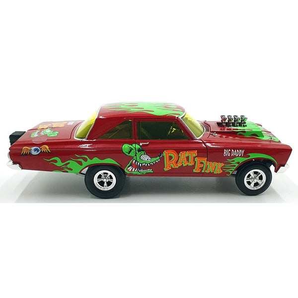 ACME 1:18 RAT FINK 1965 PLYMOUTH AWB  Red with Green Flames【ラットフィンク】ミニカー