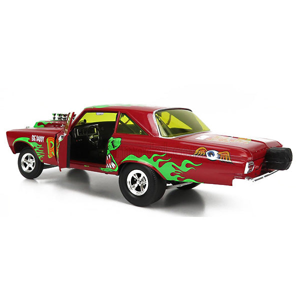 ACME 1:18 RAT FINK 1965 PLYMOUTH AWB  Red with Green Flames【ラットフィンク】ミニカー