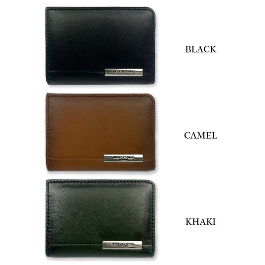 All 3 colors HIROKO KOSHINO (Hiroko Koshino) sheep leather pass case included coin case coin purse