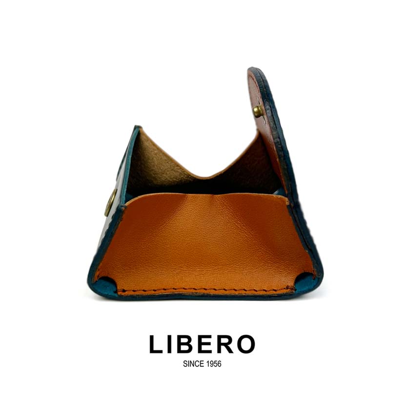 【全4色】LIBERO リベロ 日本製 新喜皮革×栃木レザー コードバン ボックス型コインケース